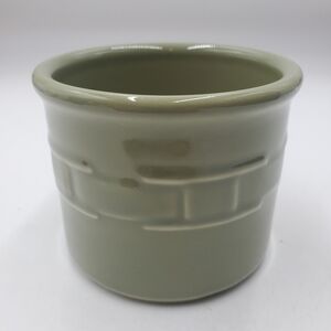 LONGABERGER WOVEN TRADITIONS CROCK SAGE GREEN 1 PINT